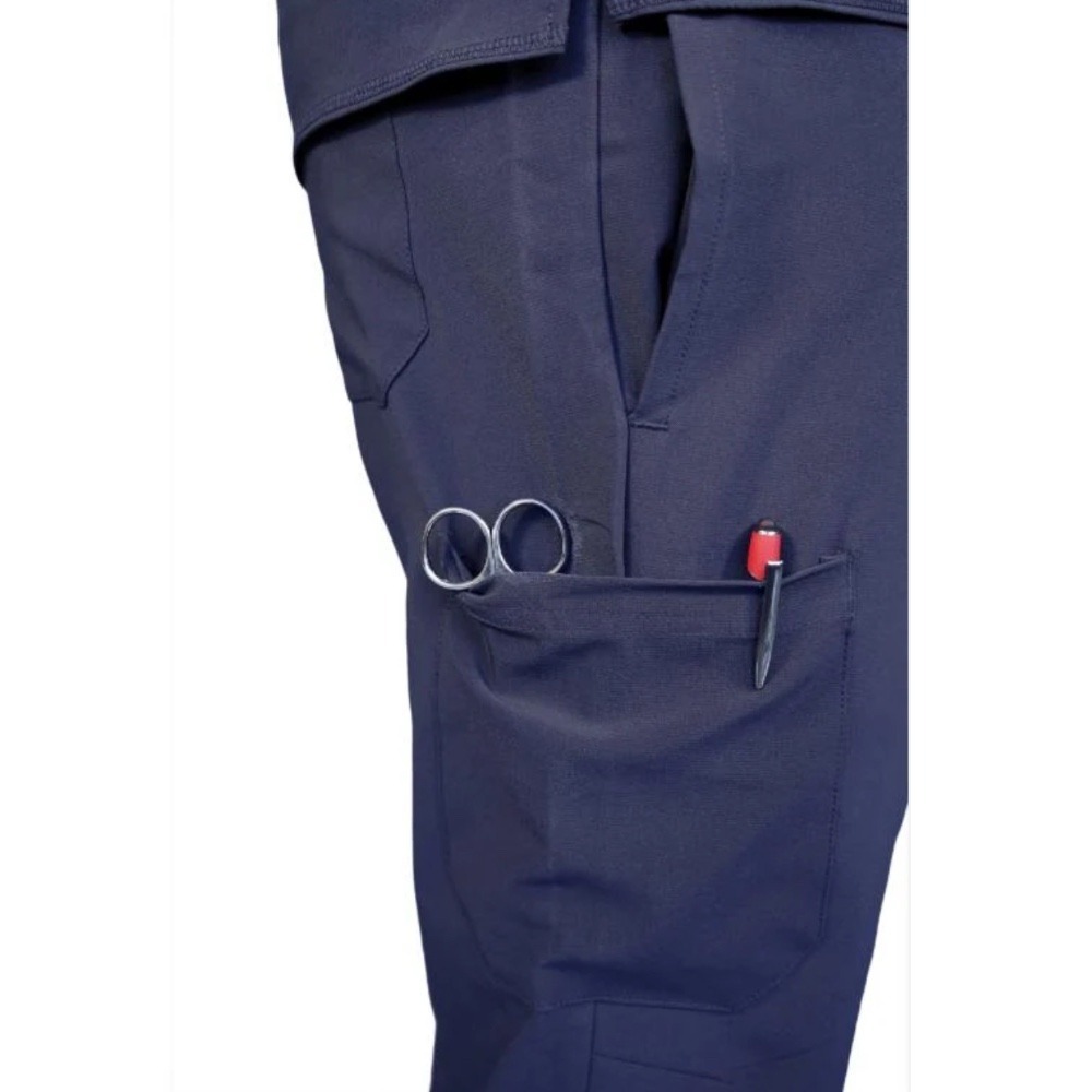 Essential Threads Mens Navy Webly Scrub Pants, XL - Picture 5 of 8